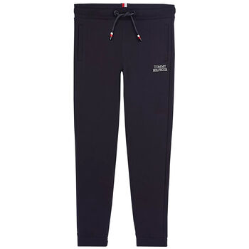 Boys Navy Logo Joggers