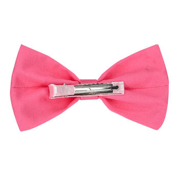 Girls Pink Bow Hairclip