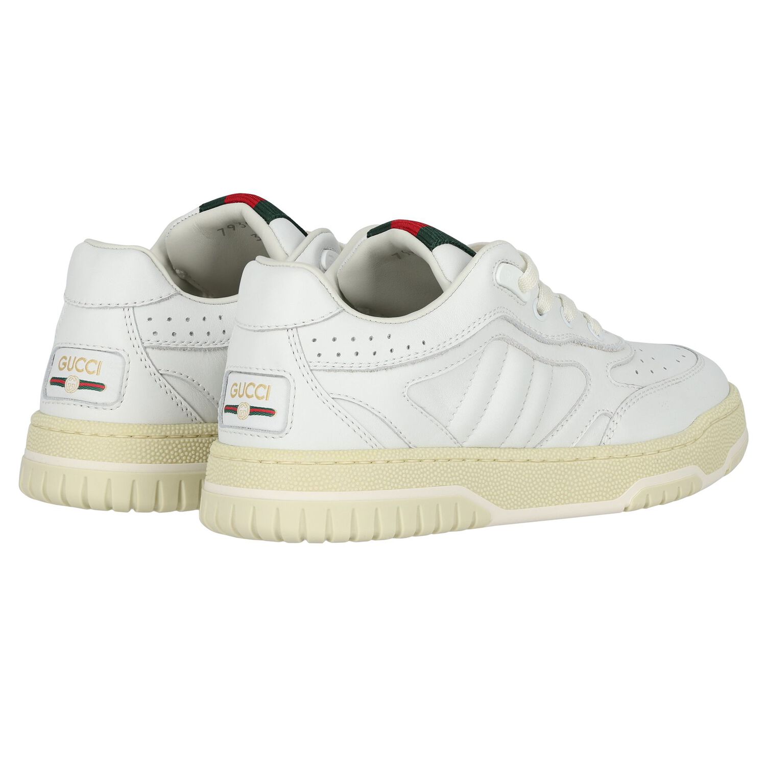 White Web Striped Trainers, 1, hi-res