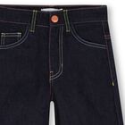 Girls Blue Denim Heart Wide Leg Jeans, 1, hi-res