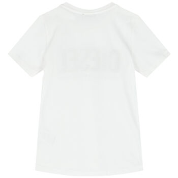 Girls White Logo T-Shirt