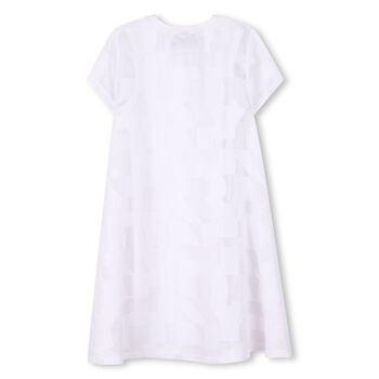 Girls White Logo 2-in-1 Dress