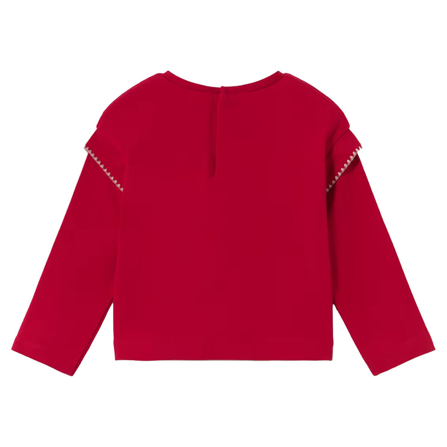 Younger Girls Red Pastry Long Sleeve Top, 1, hi-res