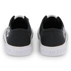 Boys Black & White Logo Trainers, 1, hi-res
