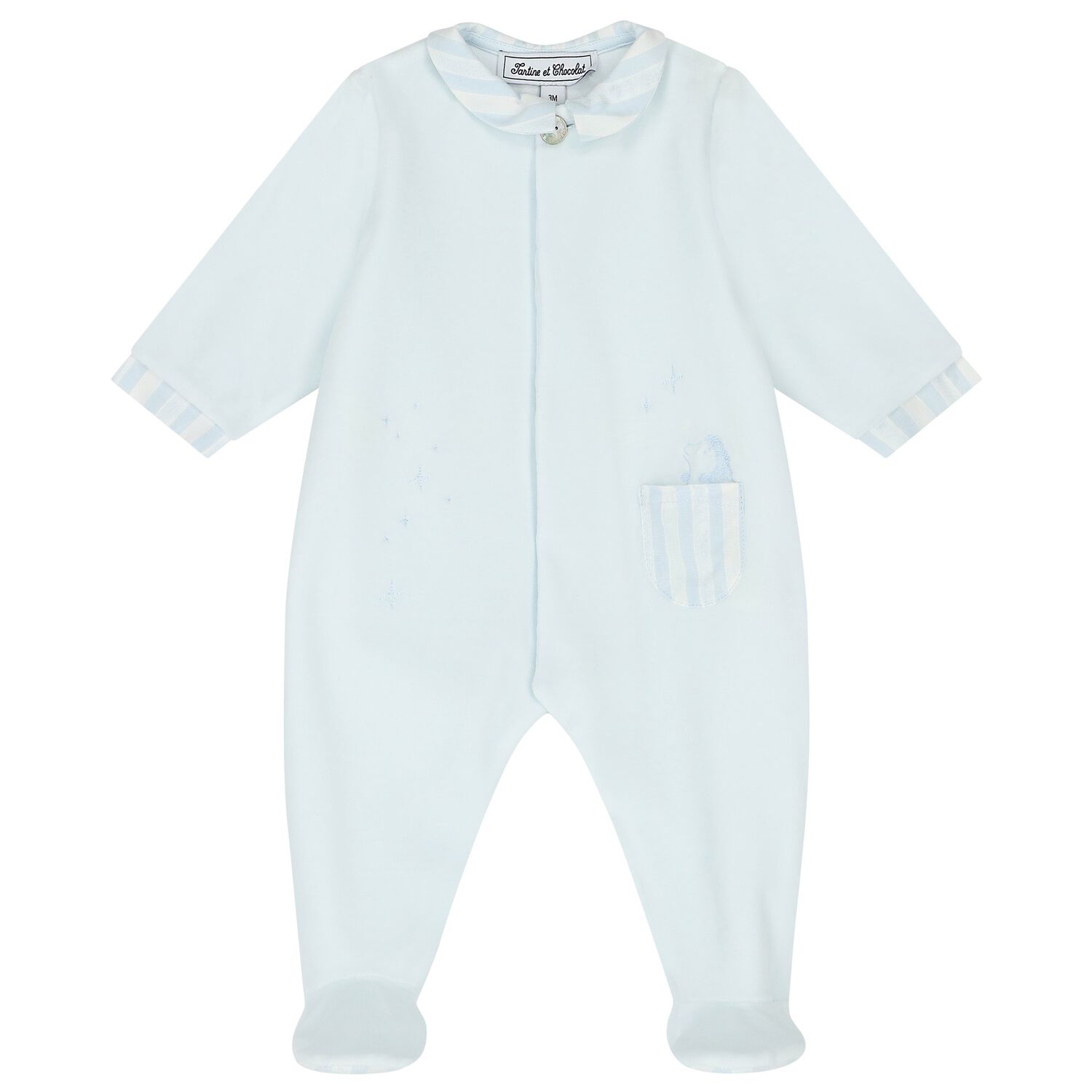Baby Boys Blue Babygrow, 2, hi-res image number null