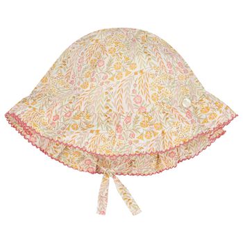 Younger Girls Yellow & Pink Liberty Sun Hat