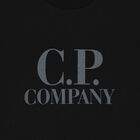 Boys Black Logo T-Shirt, 4, hi-res