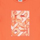 Boys Orange Logo T-Shirt, 2, hi-res