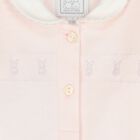 Baby Girls Pink Bunny Babygrow Set, 1, hi-res