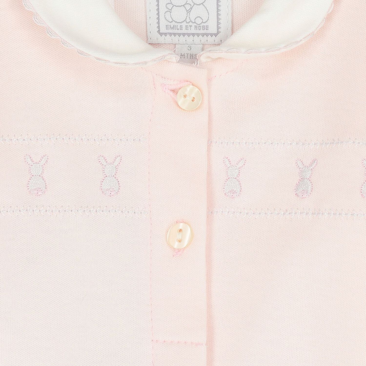 Baby Girls Pink Bunny Babygrow Set, 1, hi-res image number null