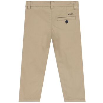 Younger Boys Beige Chino Trousers