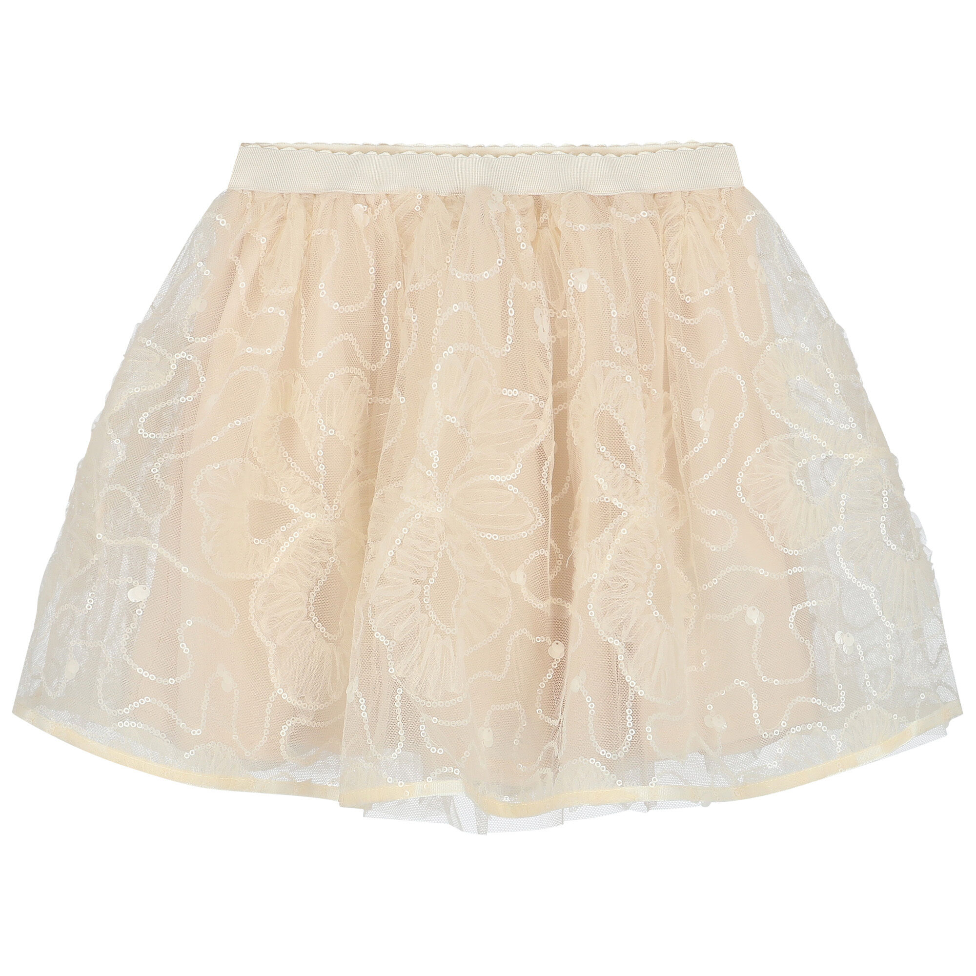 Tulle skirt ivory on sale