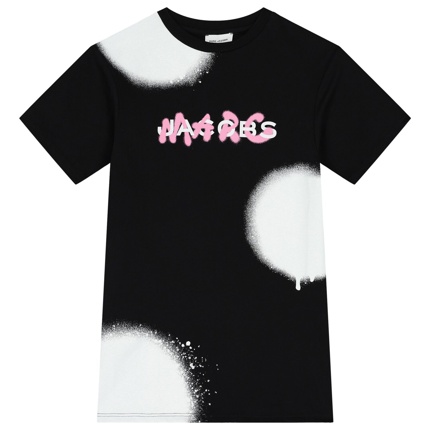 Girls Black & White Logo Dress, 1, hi-res image number null