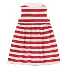 Baby Girls Ivory & Red Striped Dress Set, 1, hi-res