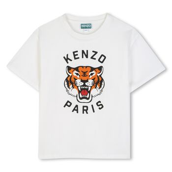 Ivory Tiger Logo T-Shirt