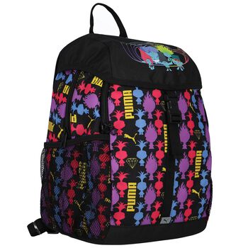 Girls Black Logo Backpack