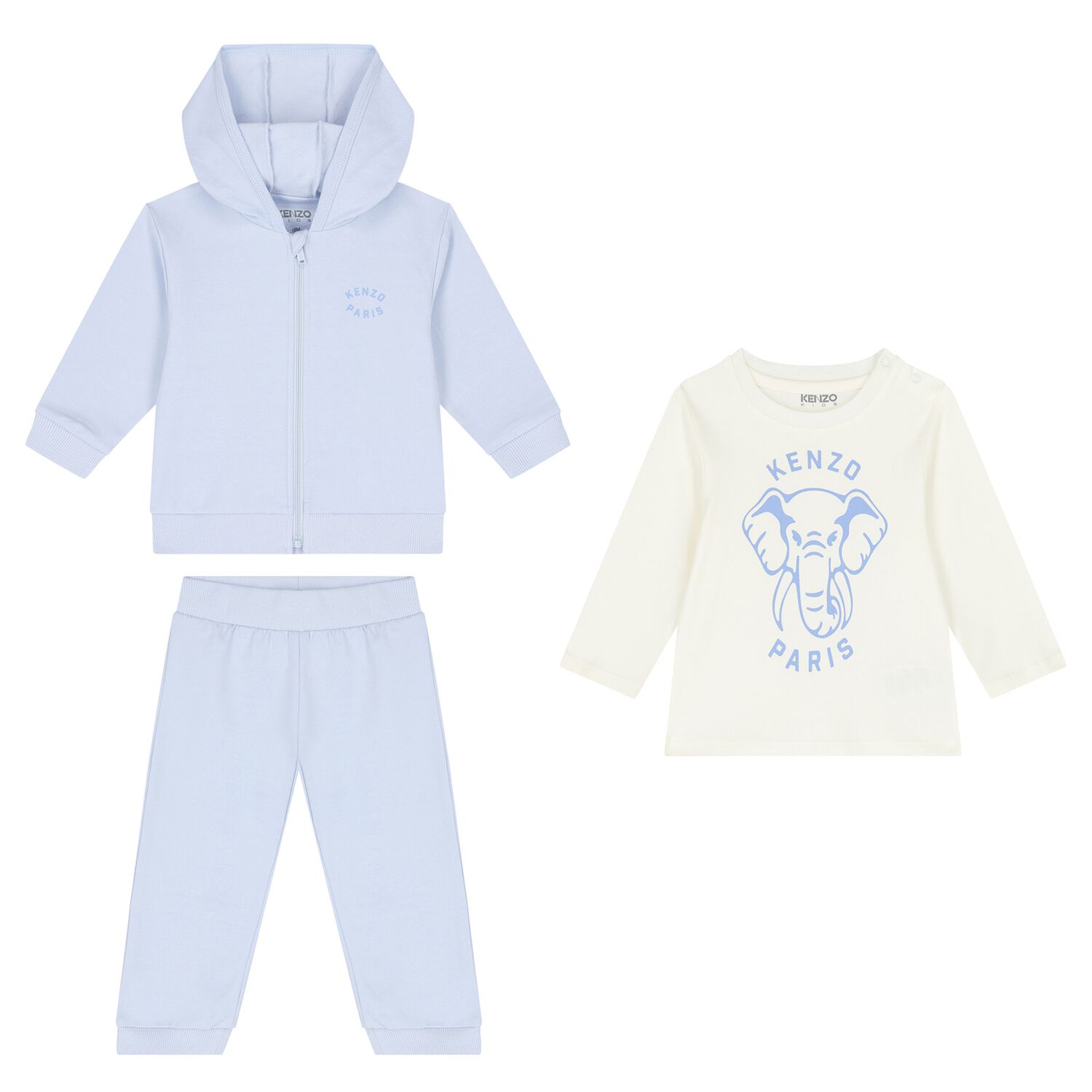 Blue Elephant Baby Tracksuit Set, 2, hi-res