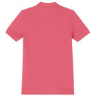 تيشيرت بولو بالشعار باللون الاحمر للأولاد, 3, hi-res