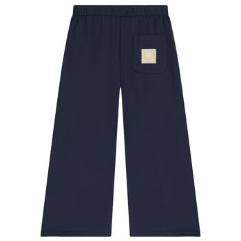 Girls Navy Blue and Gold Trousers