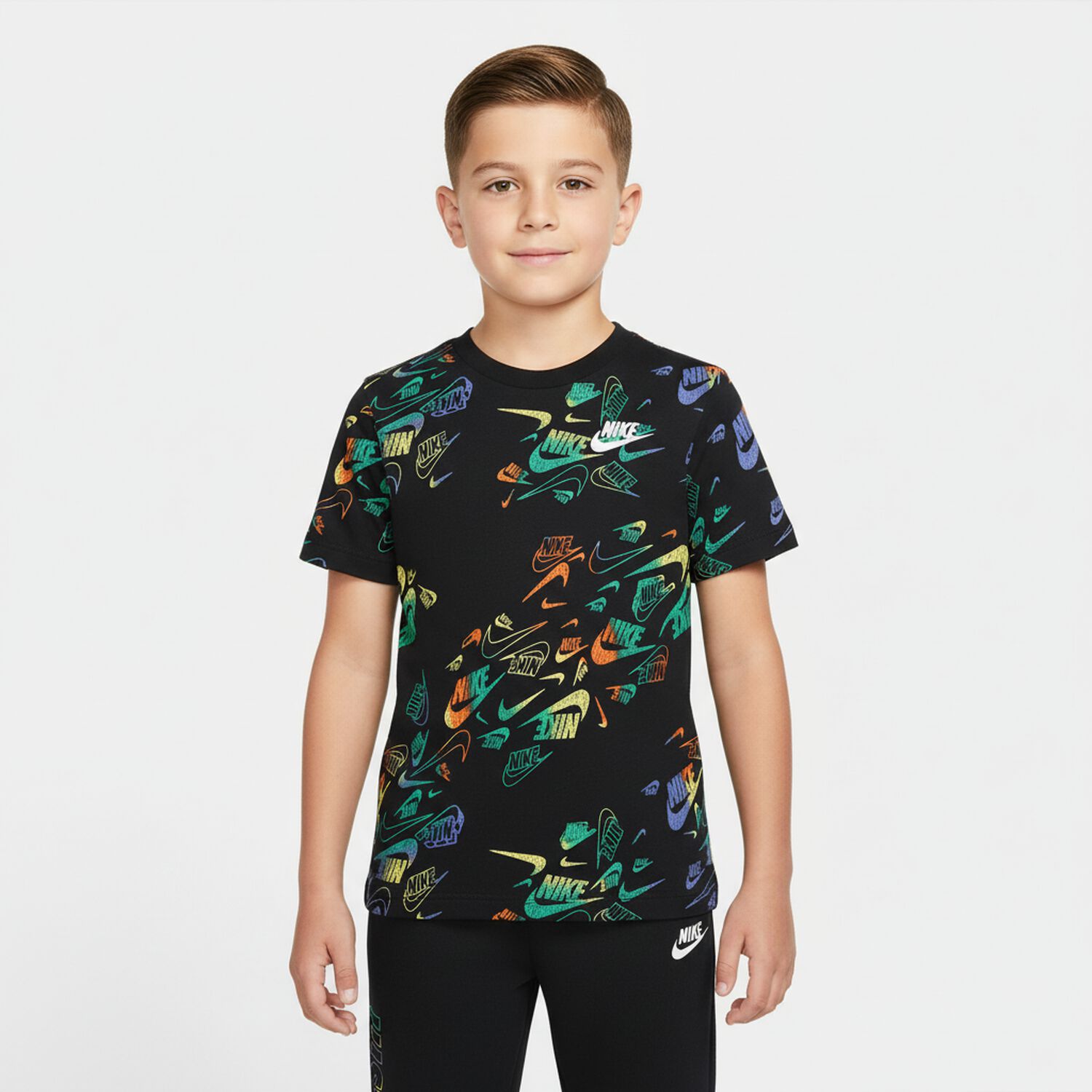 Boys Black Logo Trousers Set, 1, hi-res image number null