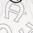 Baby Boys White Logo Babygrow, 1, hi-res
