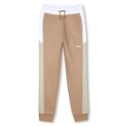 Boys Beige Logo Joggers, 3, hi-res