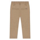 Younger Boys Beige Trousers, 1, hi-res