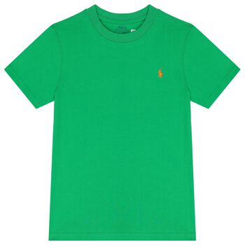 Boys Green Logo T-Shirt