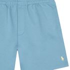 Boys Blue Logo Shorts, 1, hi-res