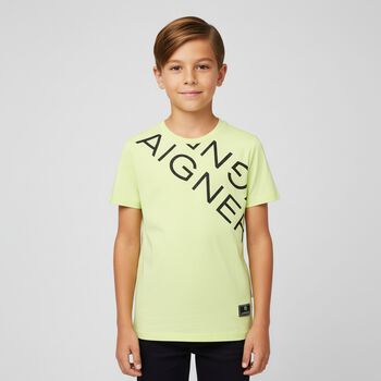 Boys Green Logo T-Shirt
