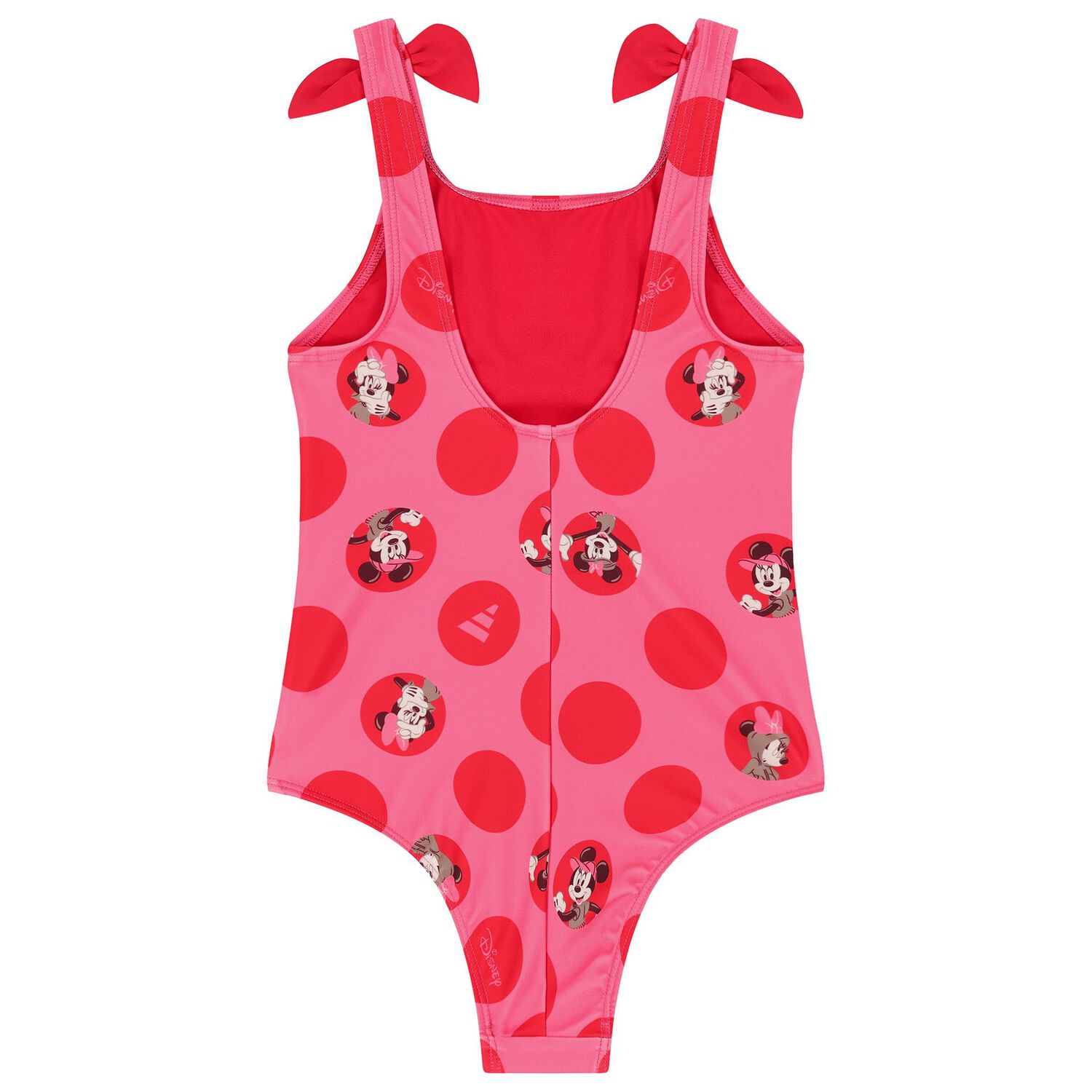 Girls Pink & Red Minnie Mouse Swimsuit, 1, hi-res