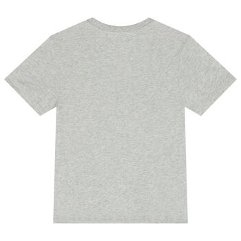 Boys Grey Logo T-Shirt