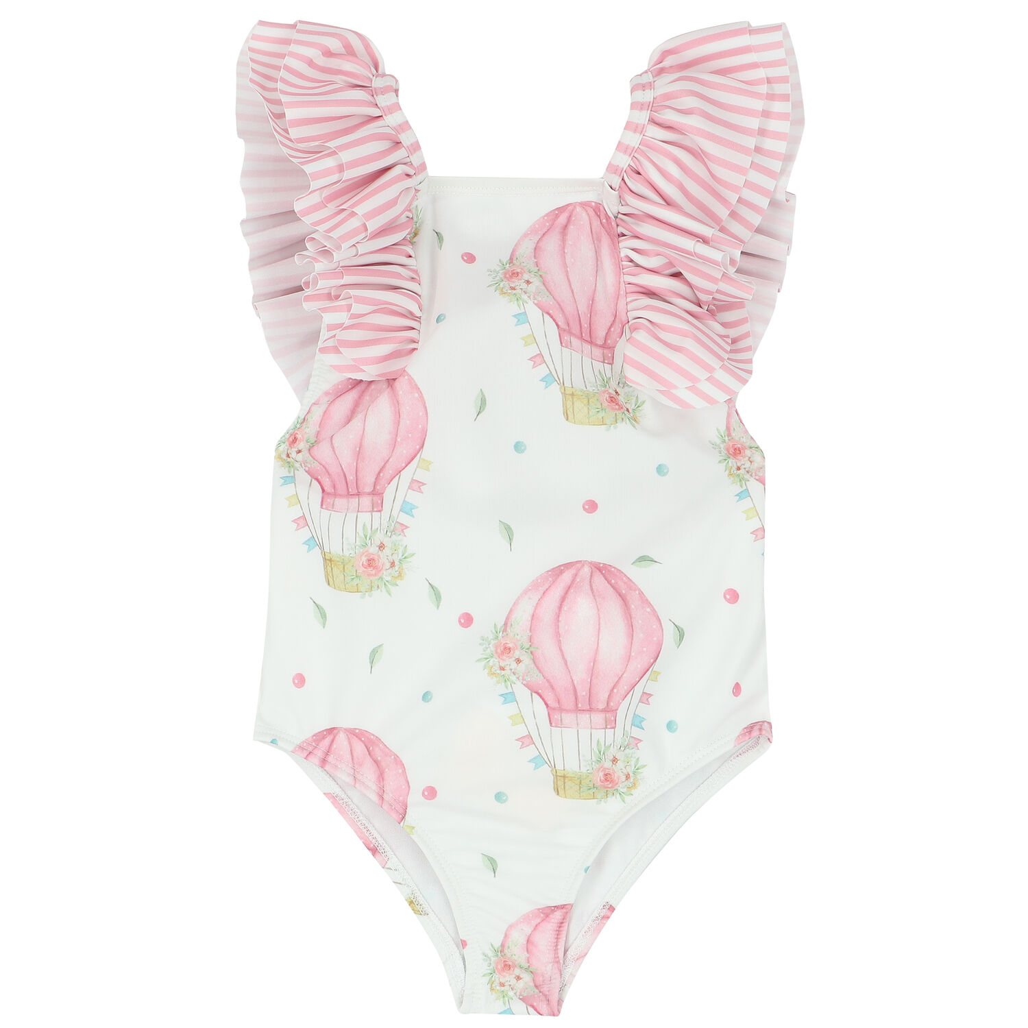 مايوه بنات باللون الأبيض والوردي, 1, hi-res