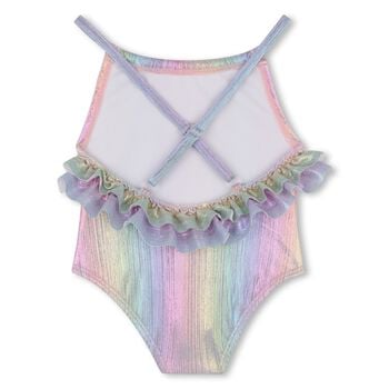 Younger Girls Iridescent Rainbow Swimsuit 