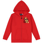 Red Mickey Mouse Hooded Zip Up Top, 1, hi-res