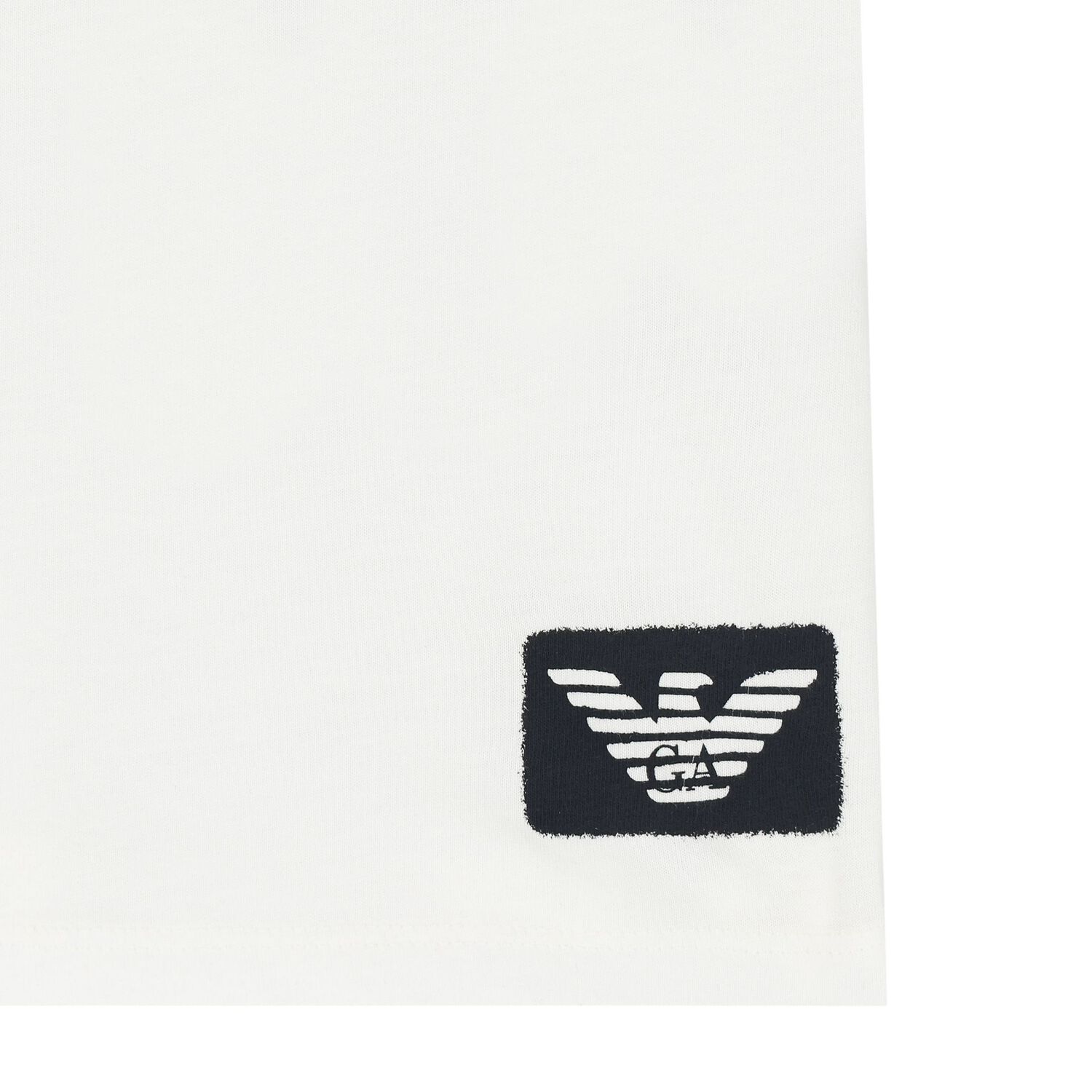 Younger Boys Navy Blue & White T-Shirt ( 3-Pack ), 1, hi-res