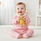 Baby Girls Pink Zig Zag Babygrow, 5, hi-res