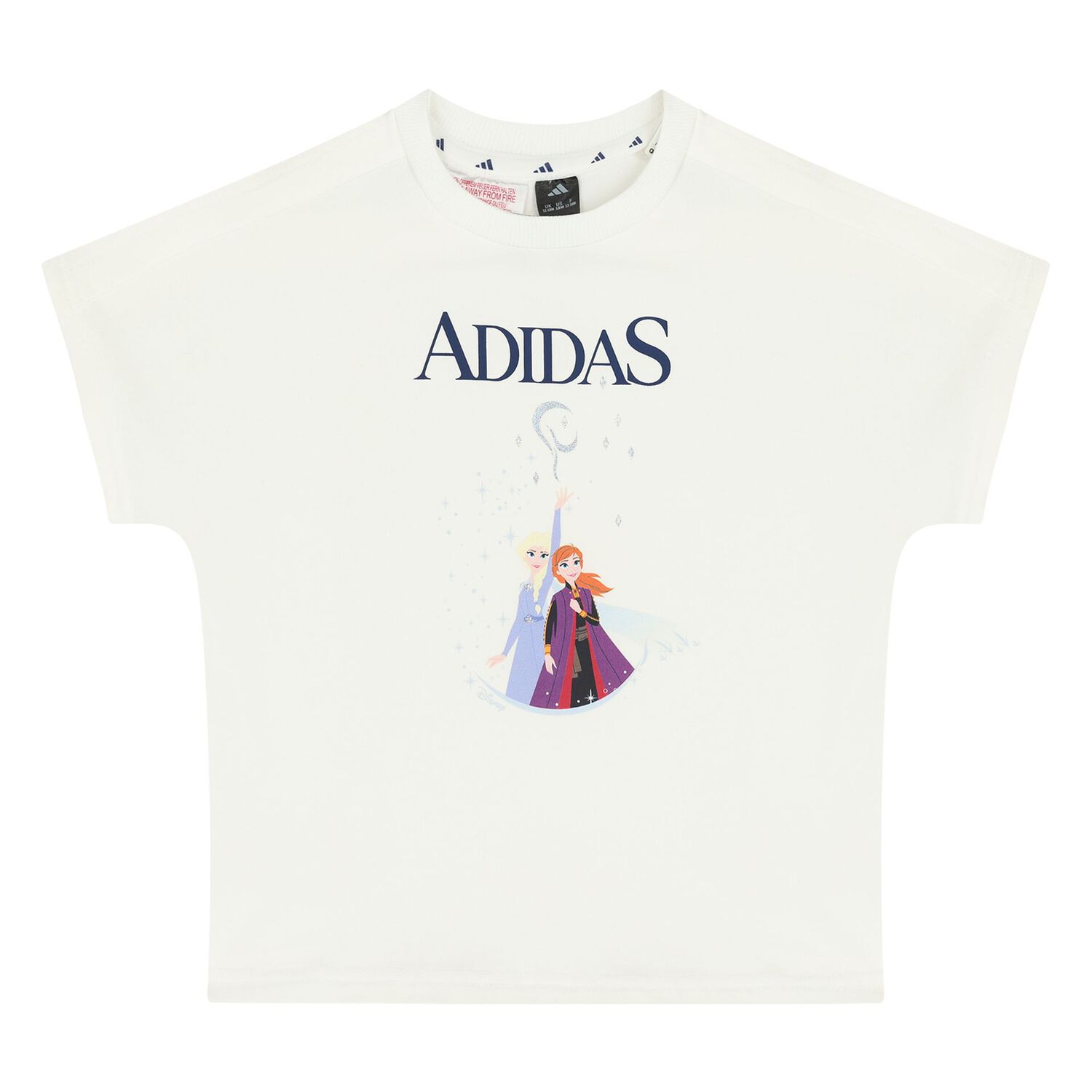 Younger Girls Ivory & Purple Disney Shorts Set, 1, hi-res