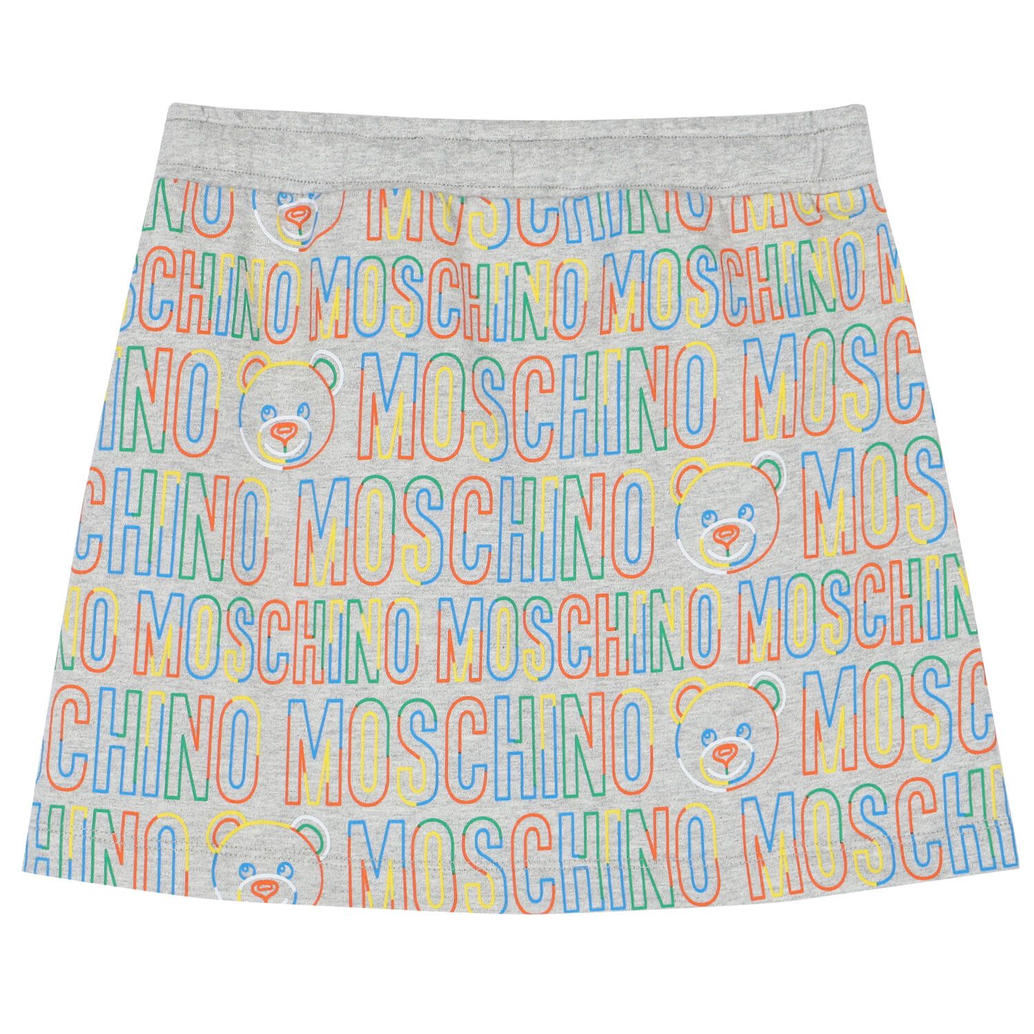 Girls Grey Logo Teddy Skirt, 1, hi-res image number null