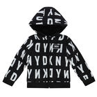 Boys Black & White Logo Jacket, 1, hi-res