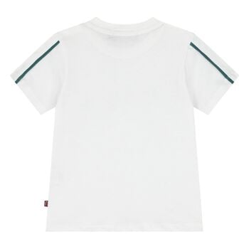 Younger Boys White Logo T-Shirt