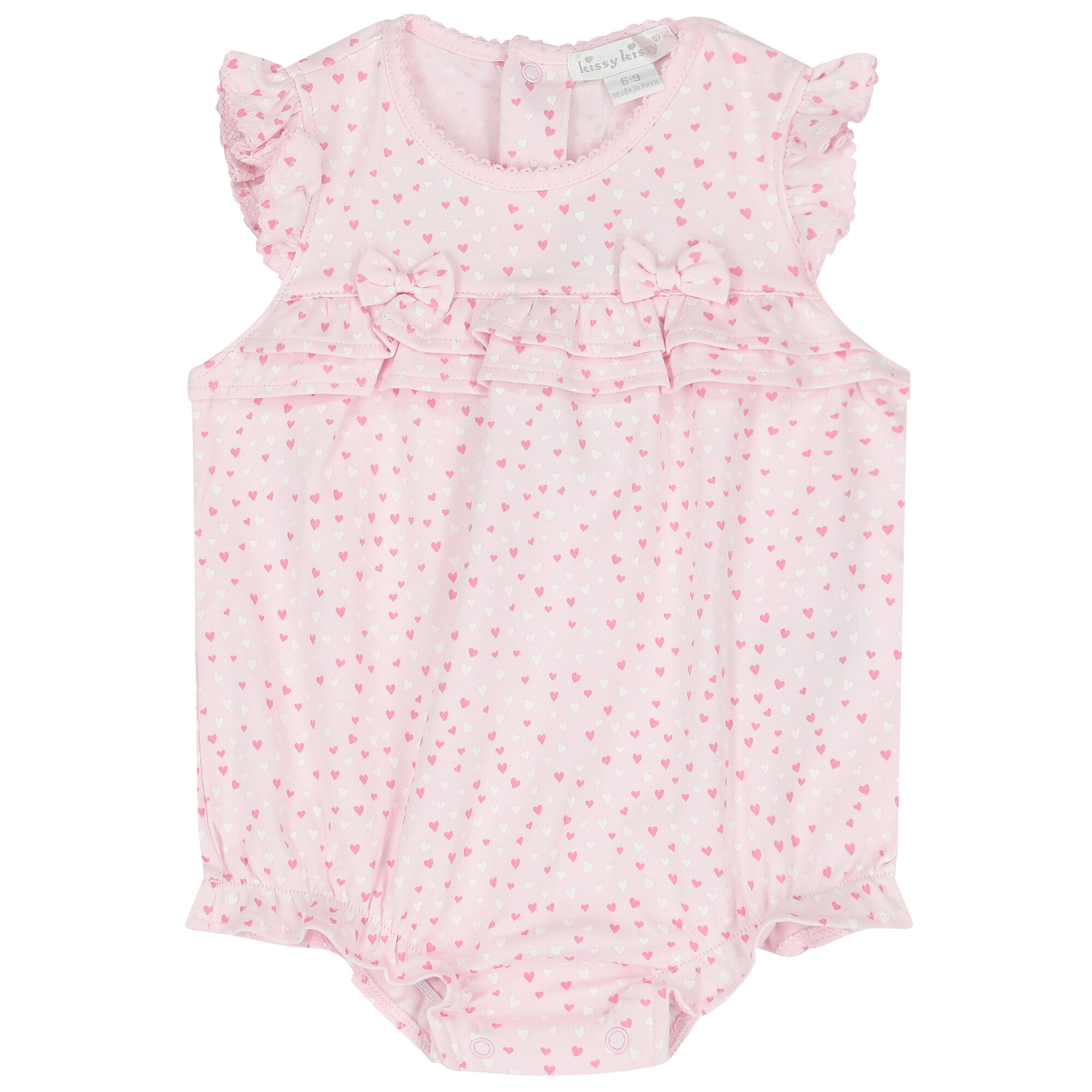 Kissy Kissy Baby Girls Pink Heart Print Romper Junior Couture Bahrain