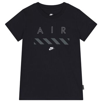 Nike Kids Boys Black Logo T-Shirt, 1 Boys Black Logo T-Shirt