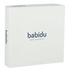 White & Grey Dots Babygrow, 1, hi-res