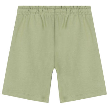 Boys Green Logo Shorts