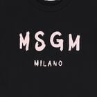 Girls Black Logo T-Shirt, 4, hi-res