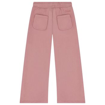 Girls Pink Wide Leg Trousers