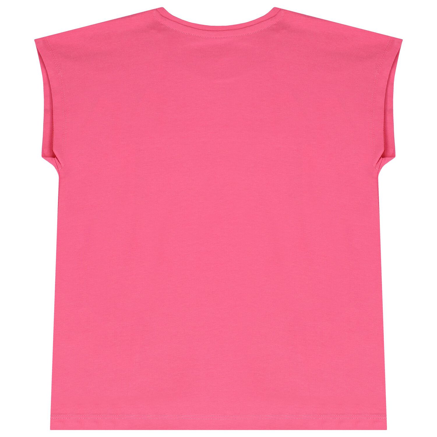Girls Pink Logo Sequined T-Shirt, 2, hi-res