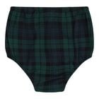 Baby Girls Green & Black Tartan Dress Set, 1, hi-res