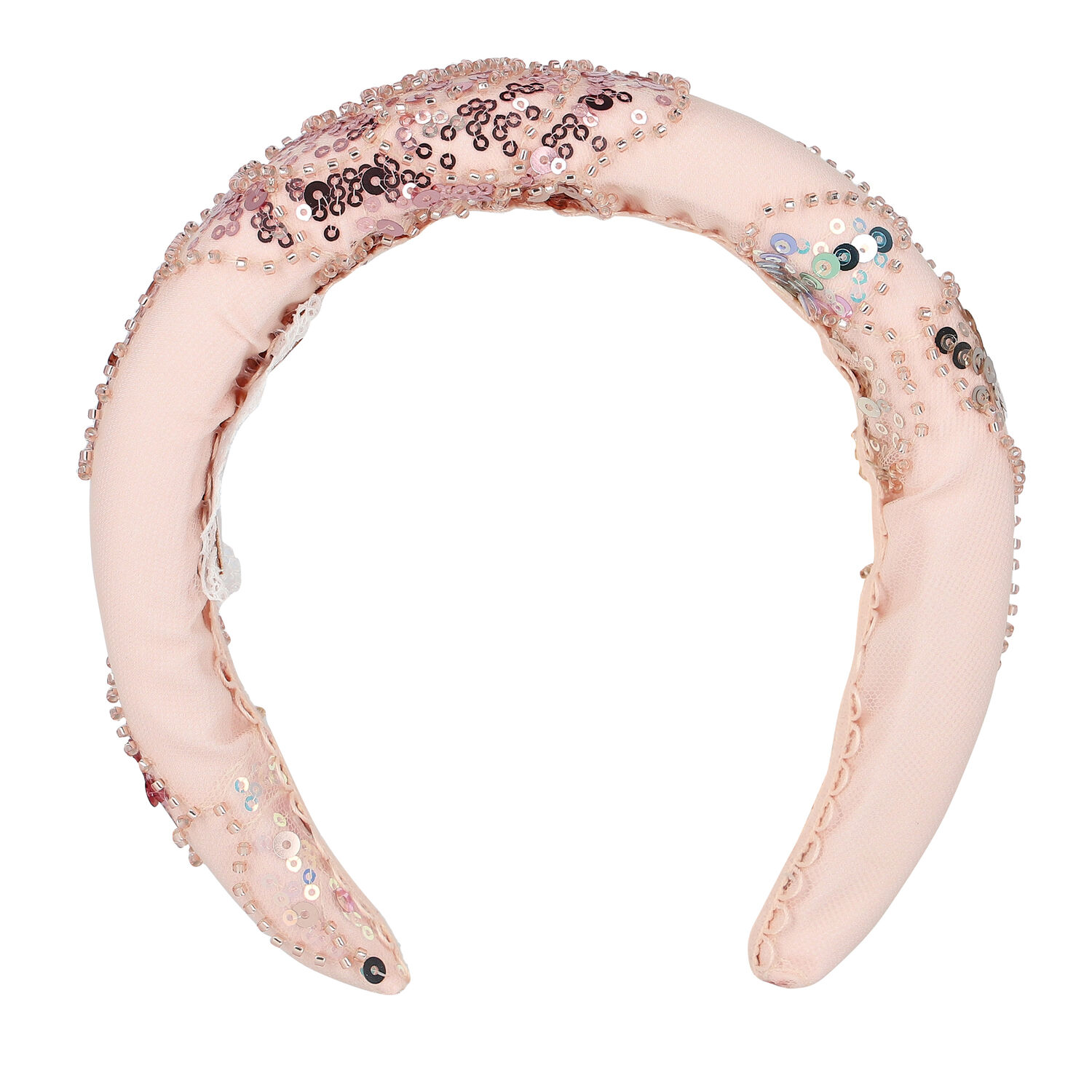 Girls Pink Sequin Headband, 1, hi-res image number null